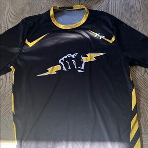 Black and Yellow Graphic Men's Shirt